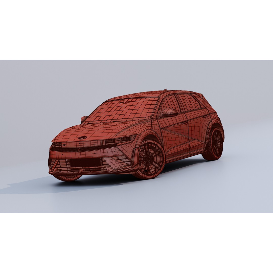 2025 Hyundai IONIQ 5N 3D Model – High-Poly Sport Car, FBX, OBJ - View 9
