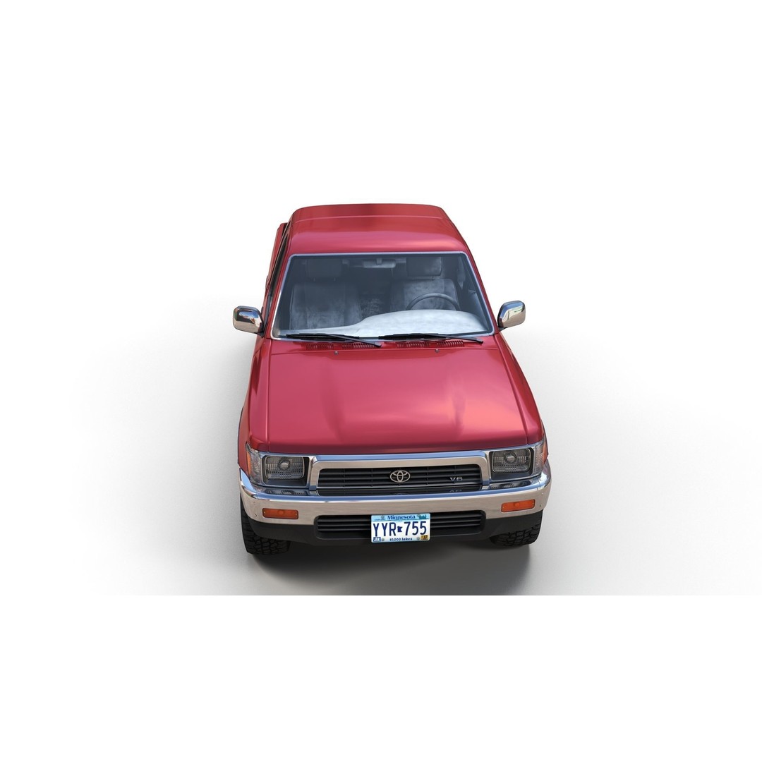 Toyota Hilux SR5 Pickup 3D Model – Low Poly Game Ready Asset, FBX - View 10