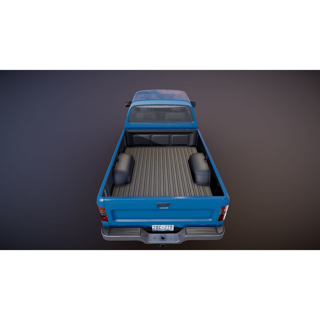 Toyota Hilux SR5 Pickup 3D Model – Low Poly Game Ready Asset, FBX - View 23