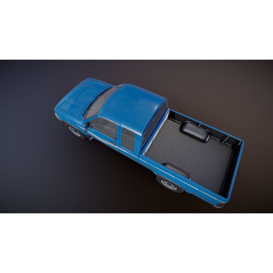 Toyota Hilux SR5 Pickup 3D Model – Low Poly Game Ready Asset, FBX - View 25