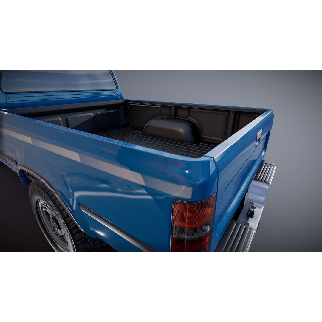 Toyota Hilux SR5 Pickup 3D Model – Low Poly Game Ready Asset, FBX - View 28