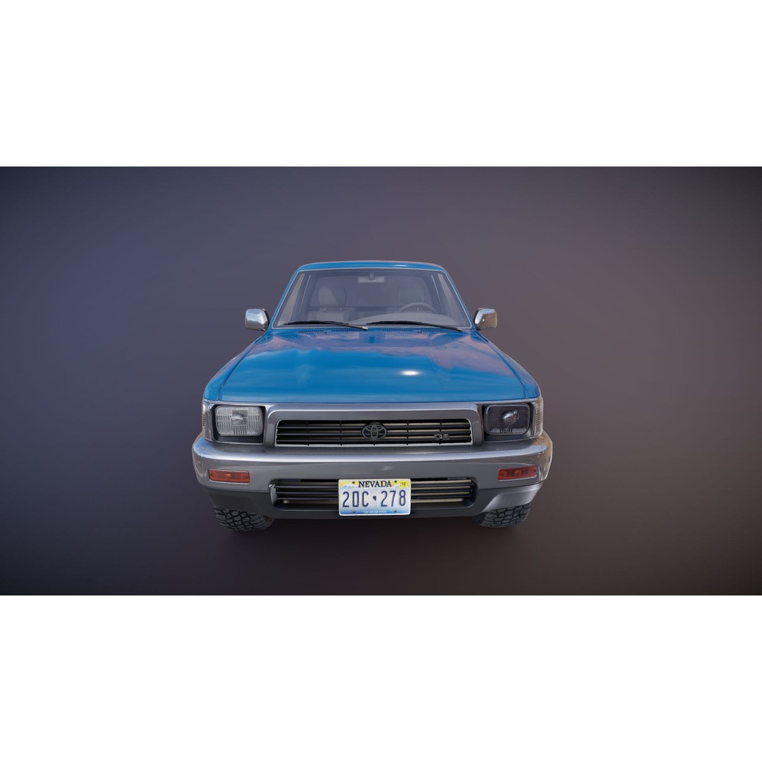 Toyota Hilux SR5 Pickup 3D Model – Low Poly Game Ready Asset, FBX - View 31