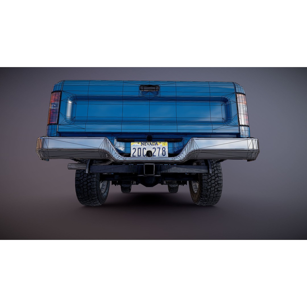 Toyota Hilux SR5 Pickup 3D Model – Low Poly Game Ready Asset, FBX - View 36