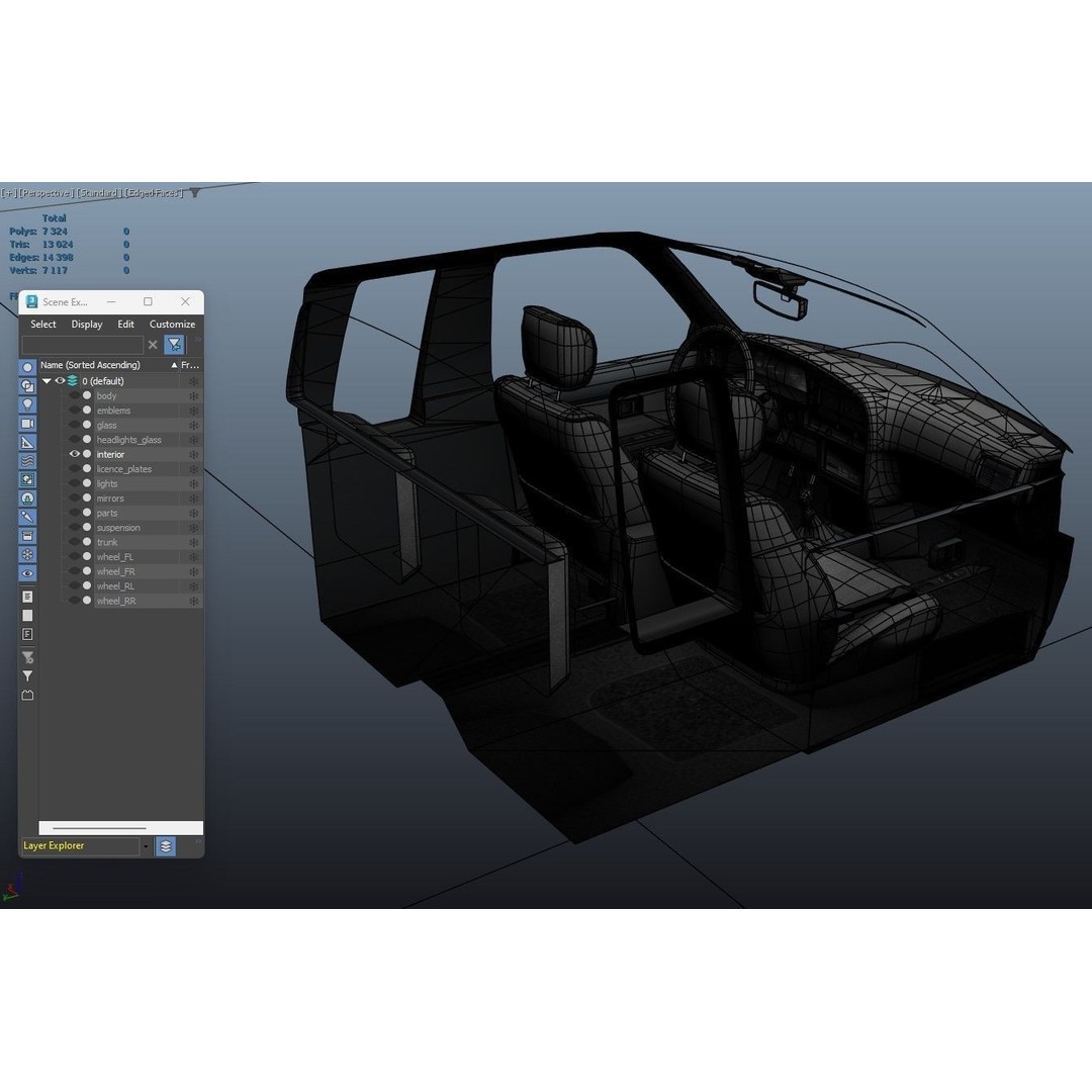 Toyota Hilux SR5 Pickup 3D Model – Low Poly Game Ready Asset, FBX - View 45