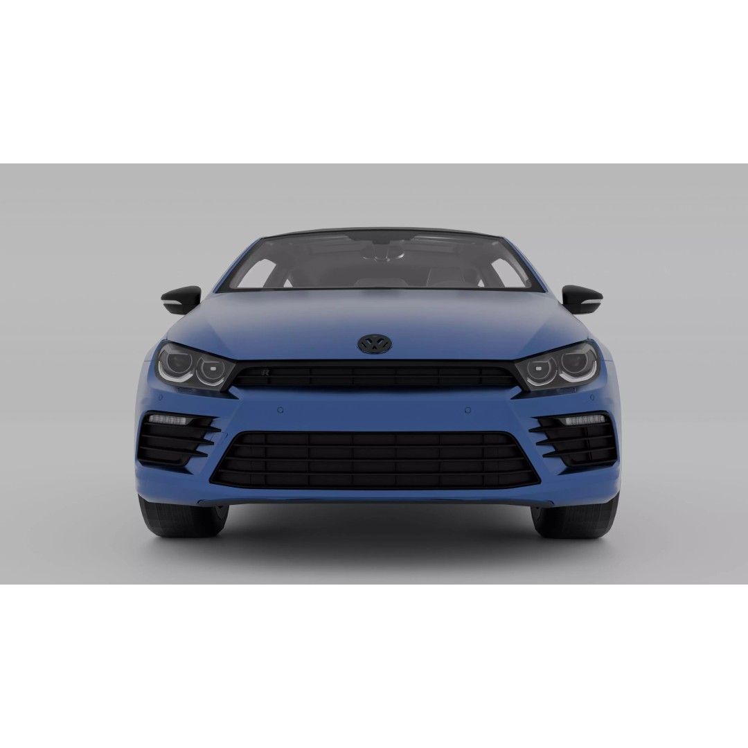 VW Scirocco 3D Model – High Poly Sportscar with PBR Textures, FBX & OBJ - View 4