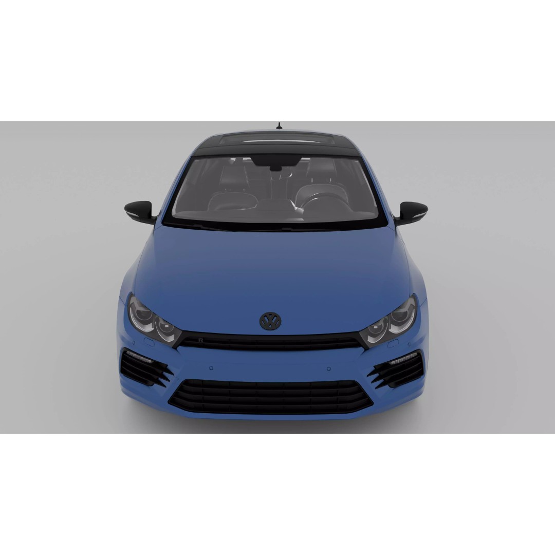 VW Scirocco 3D Model – High Poly Sportscar with PBR Textures, FBX & OBJ - View 5