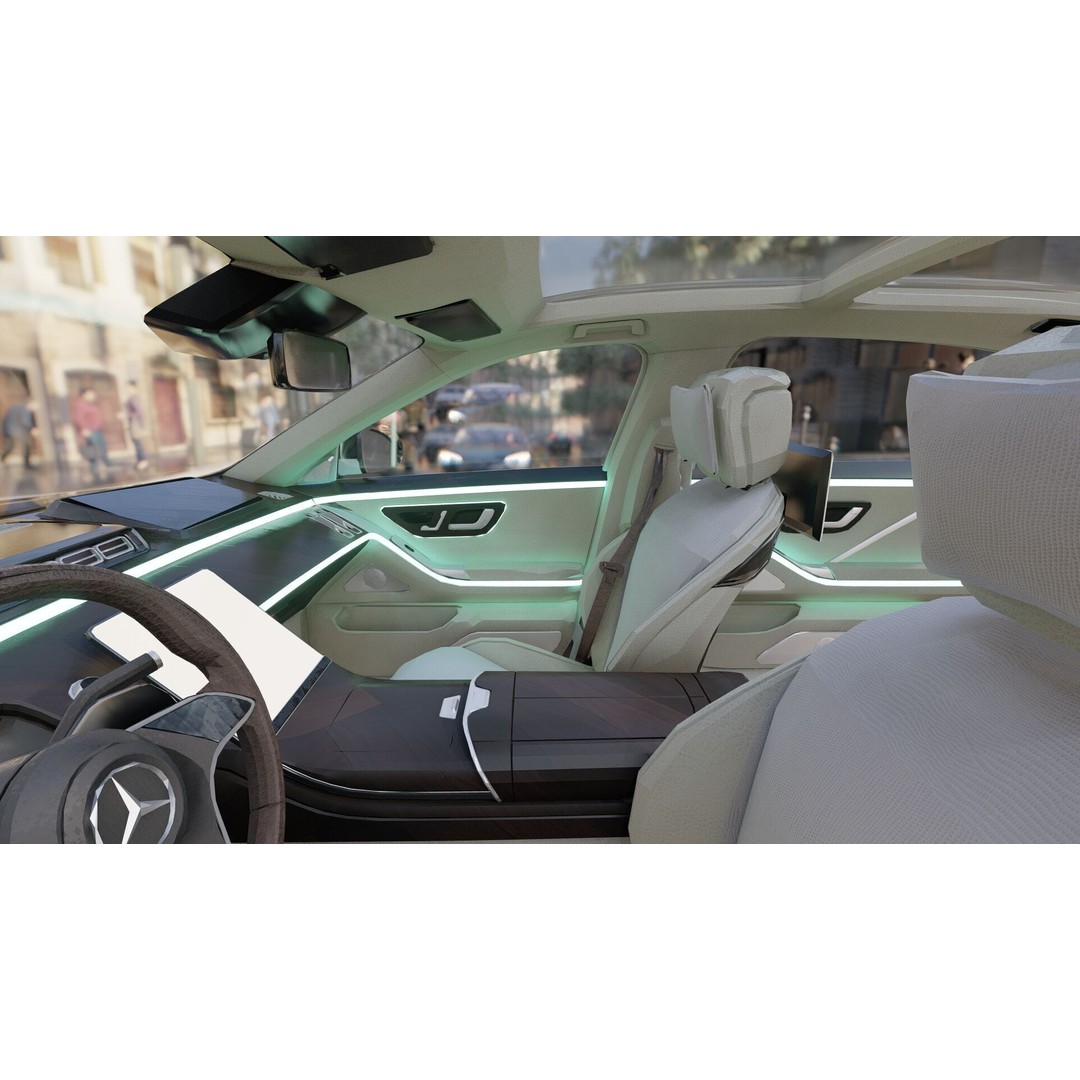 MAYBACH S680 3D Model – High Poly Luxury Car with Interior, FBX & OBJ - View 10