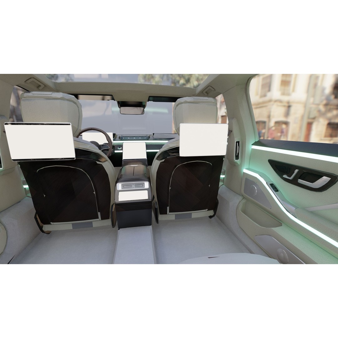 MAYBACH S680 3D Model – High Poly Luxury Car with Interior, FBX & OBJ - View 12