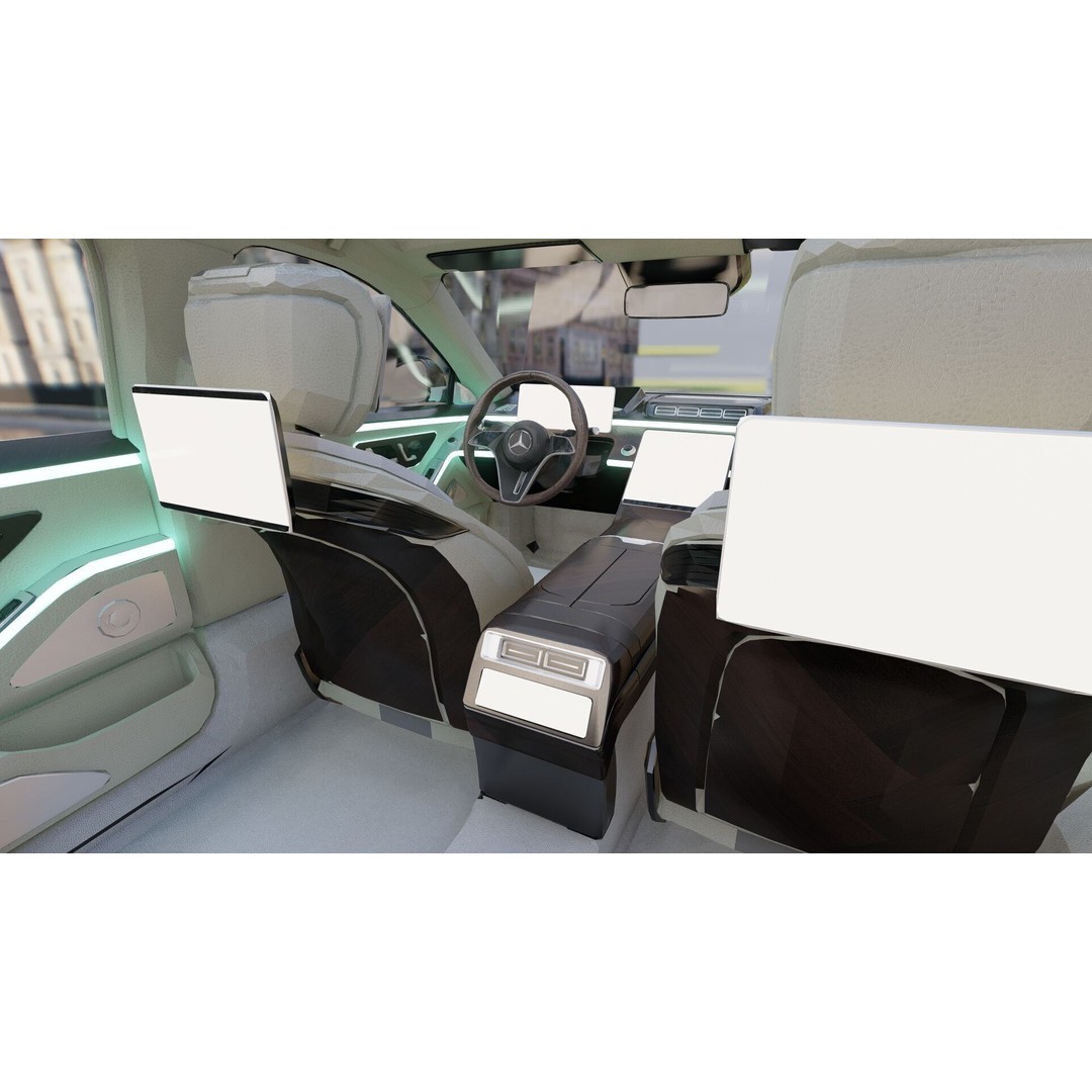 MAYBACH S680 3D Model – High Poly Luxury Car with Interior, FBX & OBJ - View 13