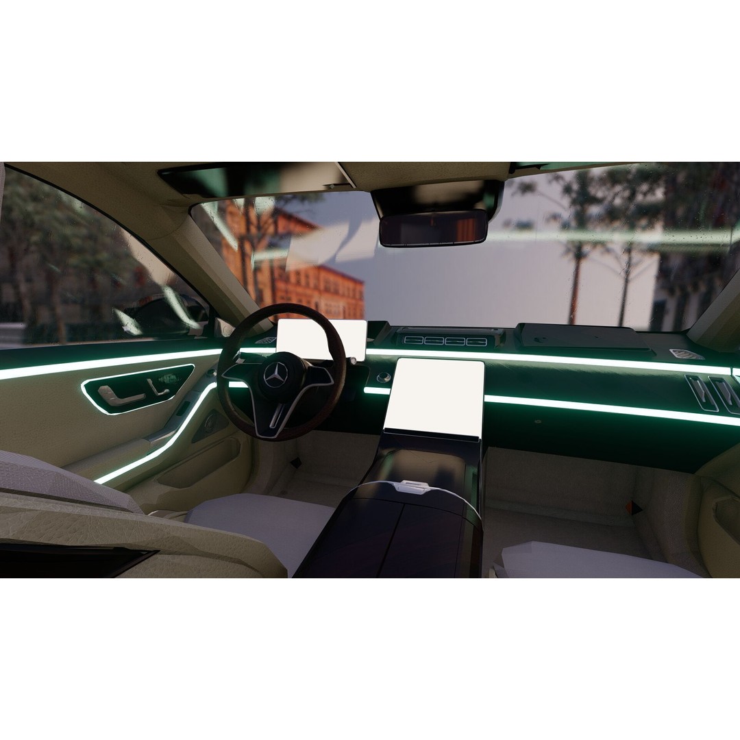 MAYBACH S680 3D Model – High Poly Luxury Car with Interior, FBX & OBJ - View 17