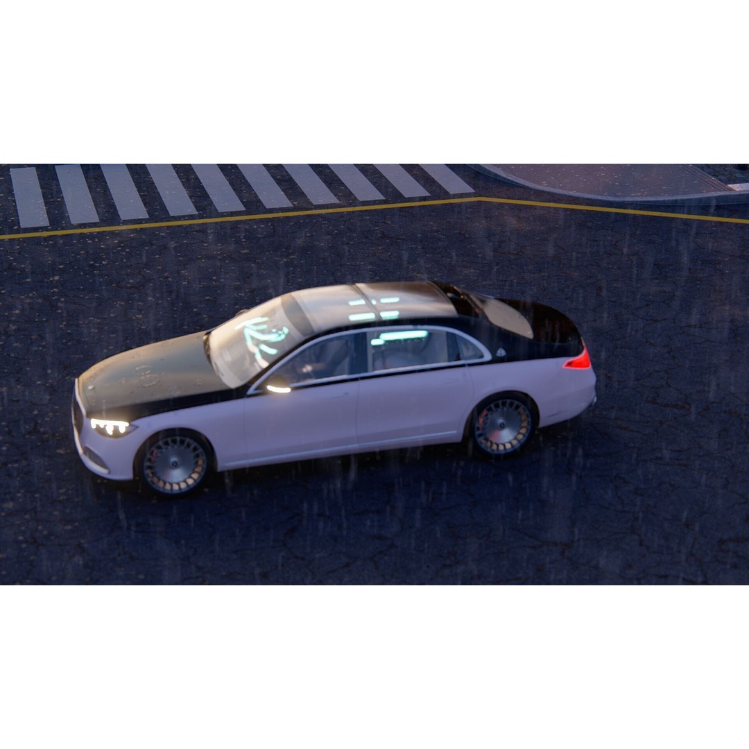 MAYBACH S680 3D Model – High Poly Luxury Car with Interior, FBX & OBJ - View 22