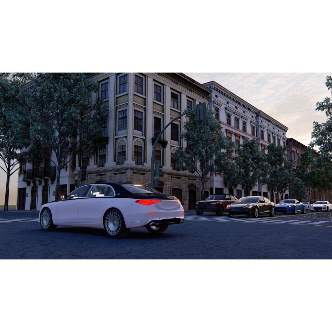 MAYBACH S680 3D Model – High Poly Luxury Car with Interior, FBX & OBJ - View 24