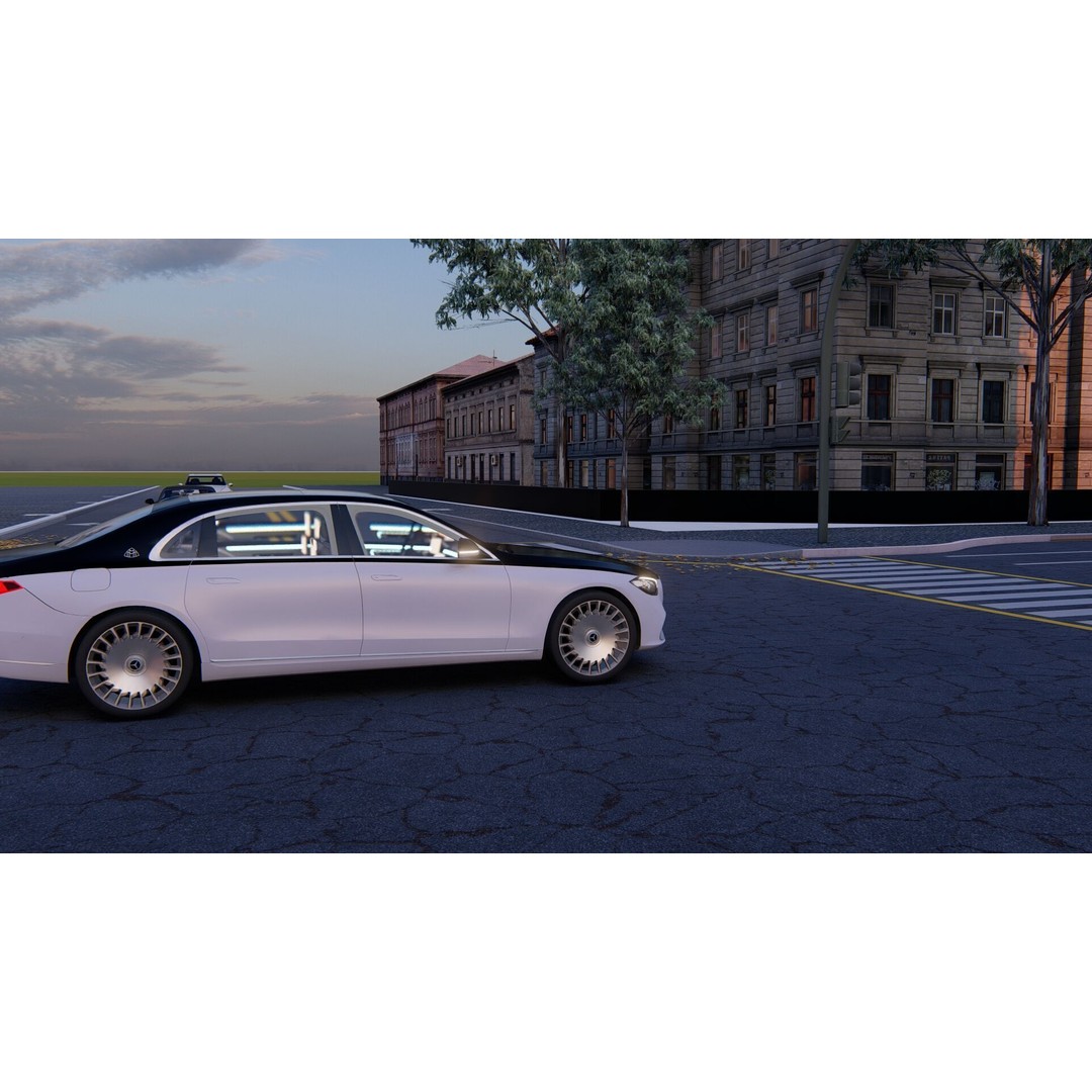 MAYBACH S680 3D Model – High Poly Luxury Car with Interior, FBX & OBJ - View 25