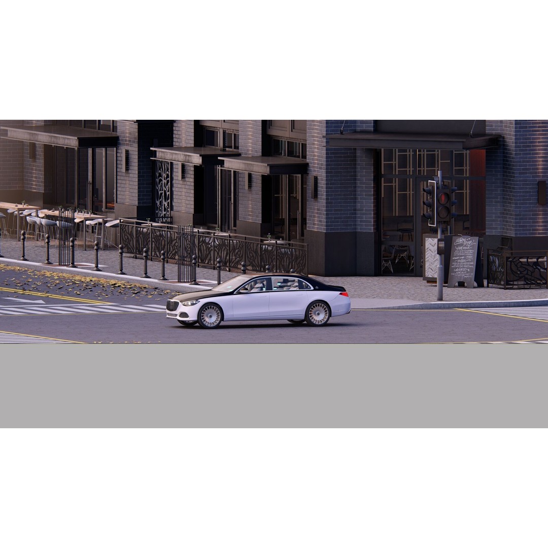 MAYBACH S680 3D Model – High Poly Luxury Car with Interior, FBX & OBJ - View 26