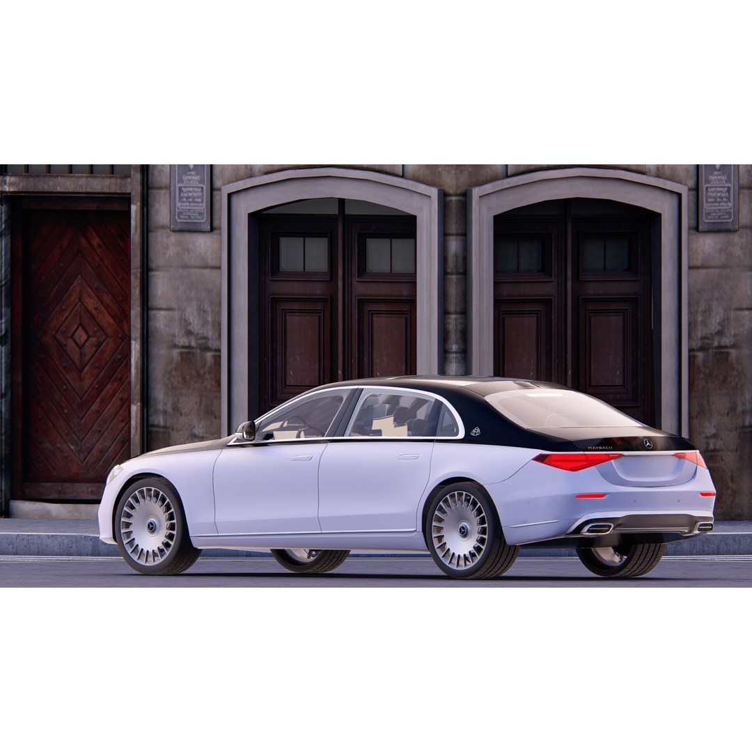 MAYBACH S680 3D Model – High Poly Luxury Car with Interior, FBX & OBJ - View 29