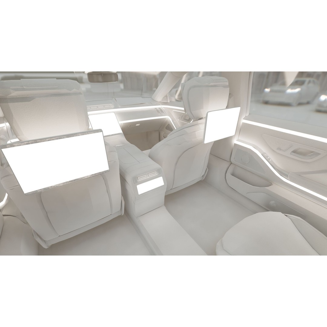 MAYBACH S680 3D Model – High Poly Luxury Car with Interior, FBX & OBJ - View 32