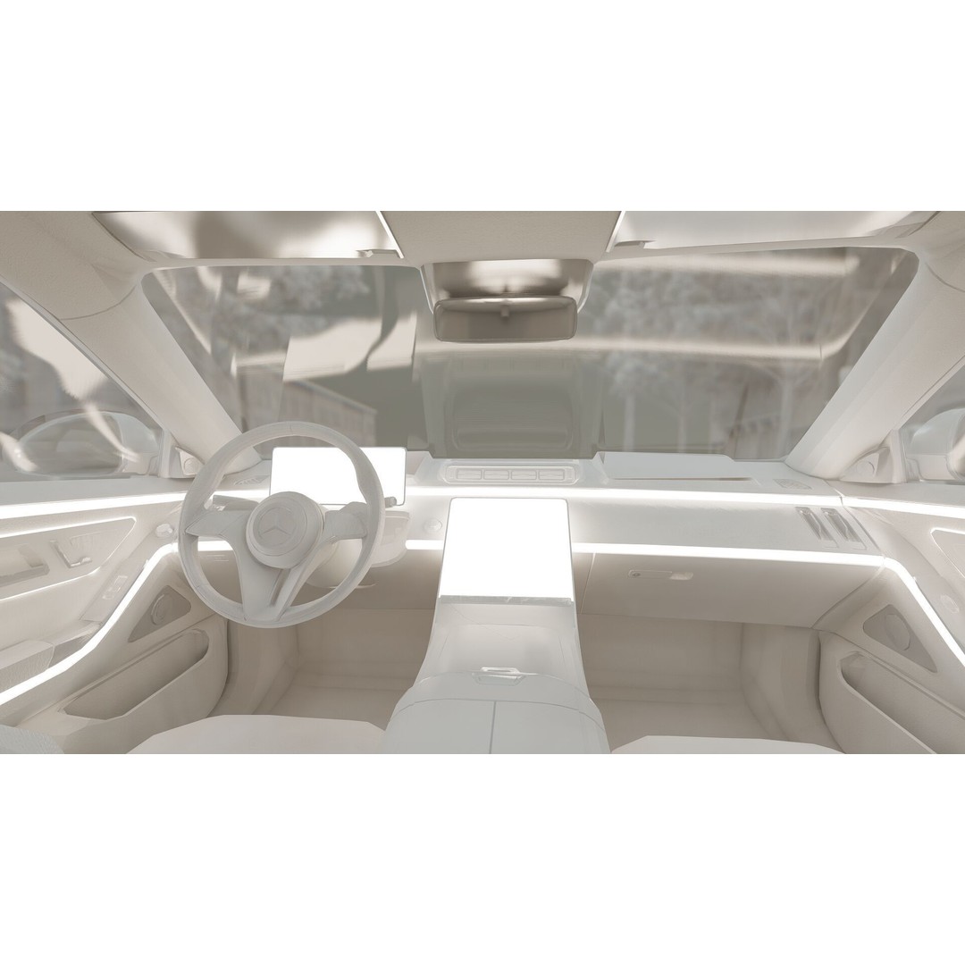 MAYBACH S680 3D Model – High Poly Luxury Car with Interior, FBX & OBJ - View 33