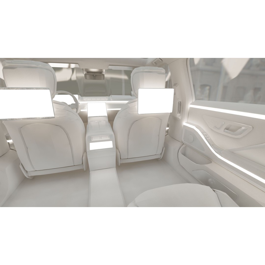 MAYBACH S680 3D Model – High Poly Luxury Car with Interior, FBX & OBJ - View 36