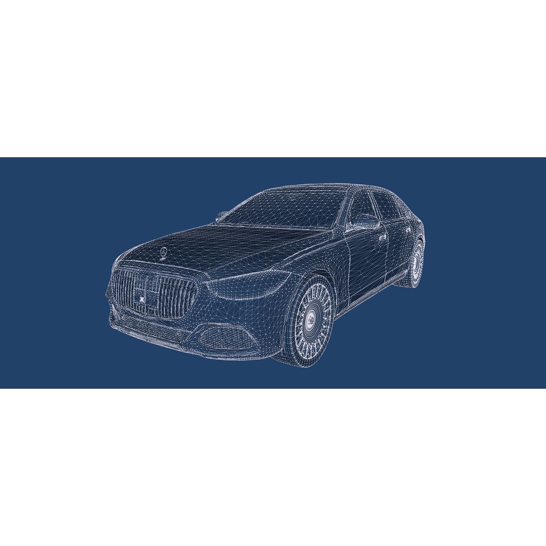 MAYBACH S680 3D Model – High Poly Luxury Car with Interior, FBX & OBJ - View 38