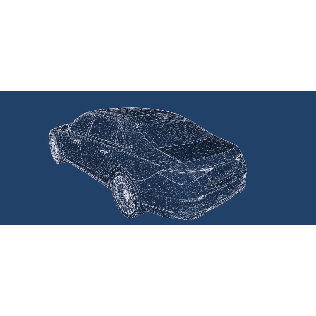 MAYBACH S680 3D Model – High Poly Luxury Car with Interior, FBX & OBJ - View 39