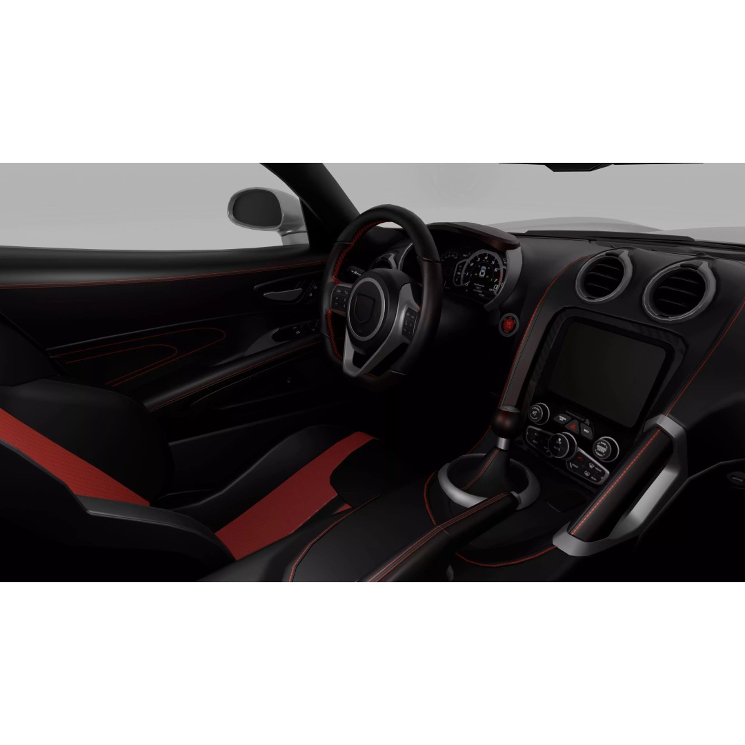 Dodge Viper GTS 3D Model – High Poly Game-Ready Asset, FBX, OBJ
