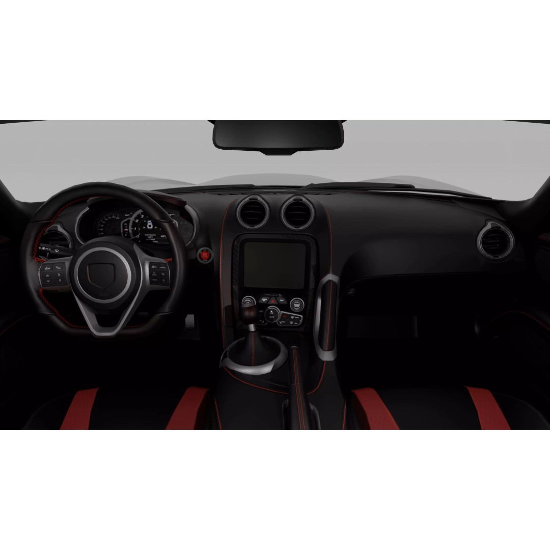 Dodge Viper GTS 3D Model – High Poly Game-Ready Asset, FBX, OBJ - View 12