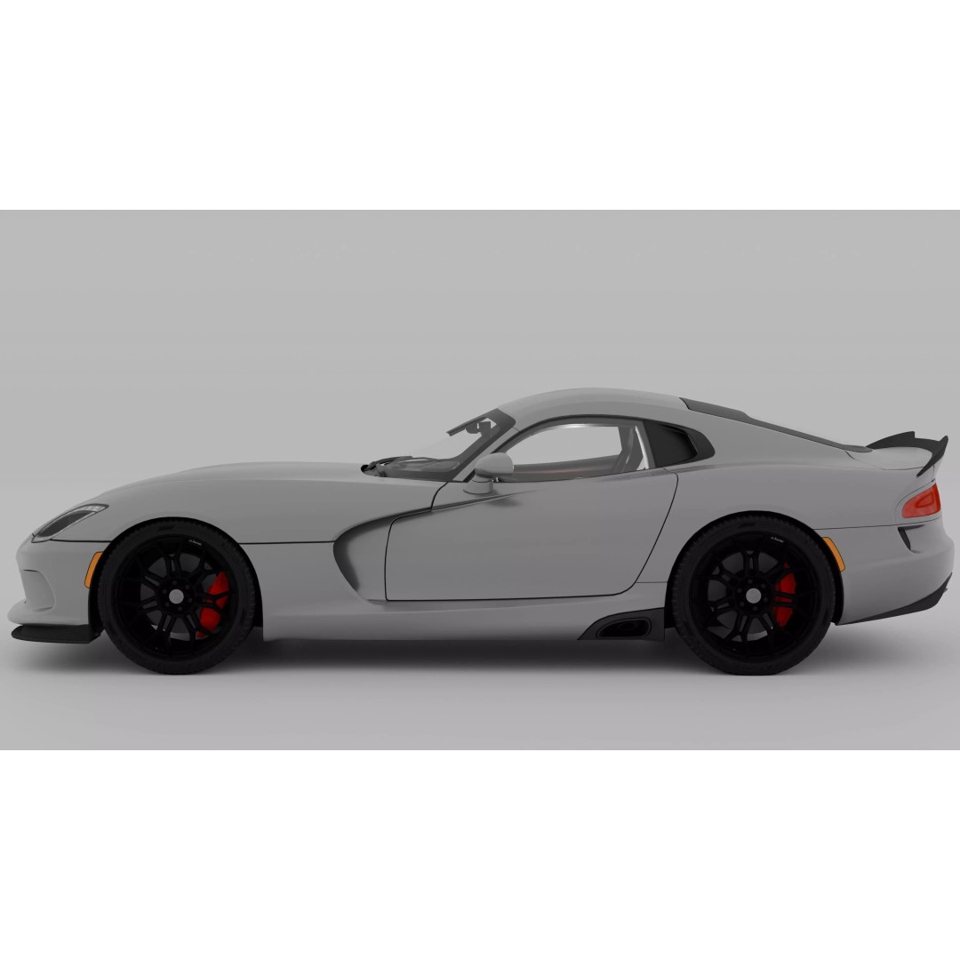 Dodge Viper GTS 3D Model – High Poly Game-Ready Asset, FBX, OBJ - View 7