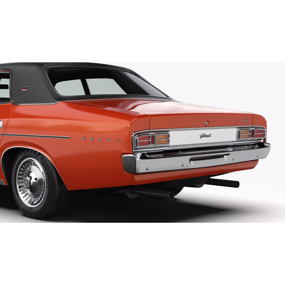 Chrysler VJ Valiant Regal Sedan 3D Model – High Poly, Game Ready, FBX/OBJ - View 11