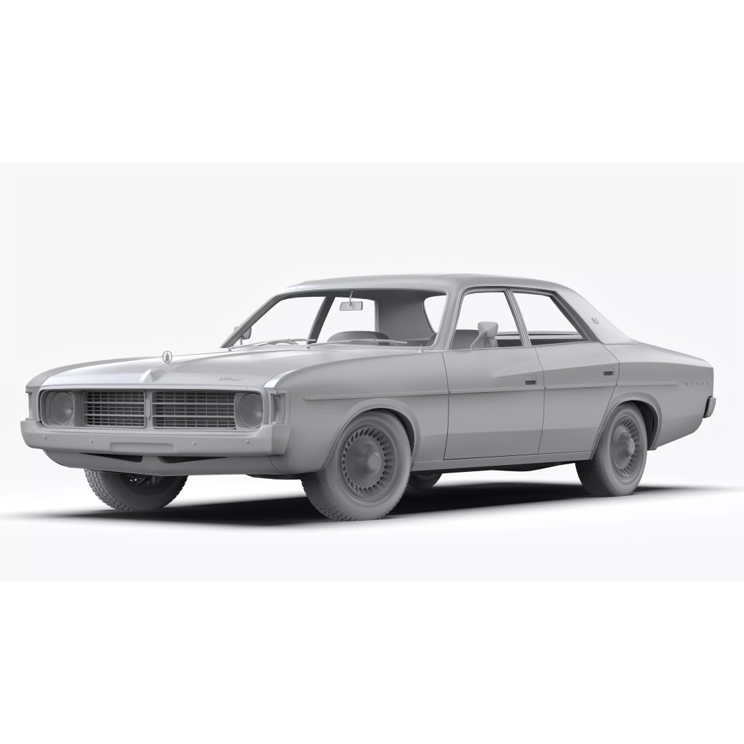 Chrysler VJ Valiant Regal Sedan 3D Model – High Poly, Game Ready, FBX/OBJ - View 13