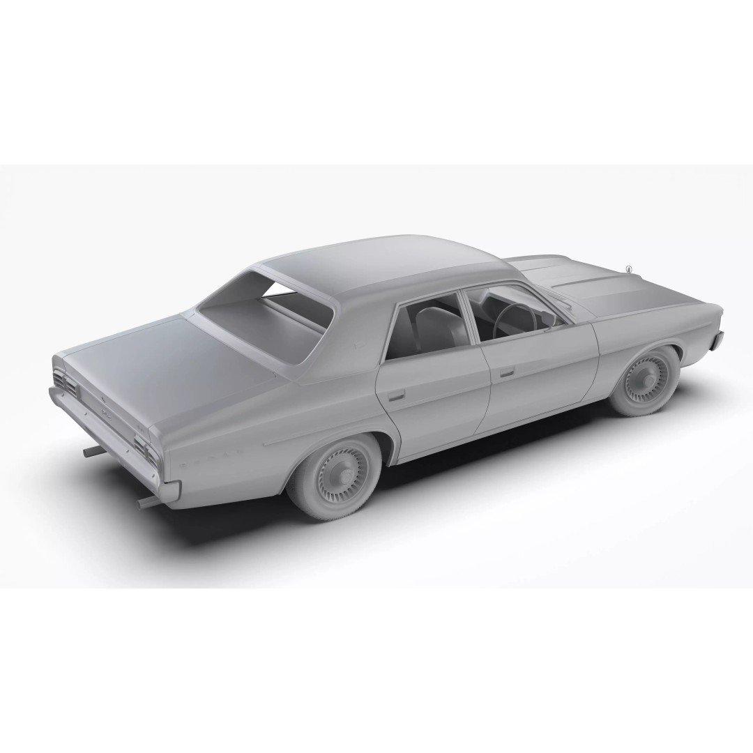 Chrysler VJ Valiant Regal Sedan 3D Model – High Poly, Game Ready, FBX/OBJ - View 15