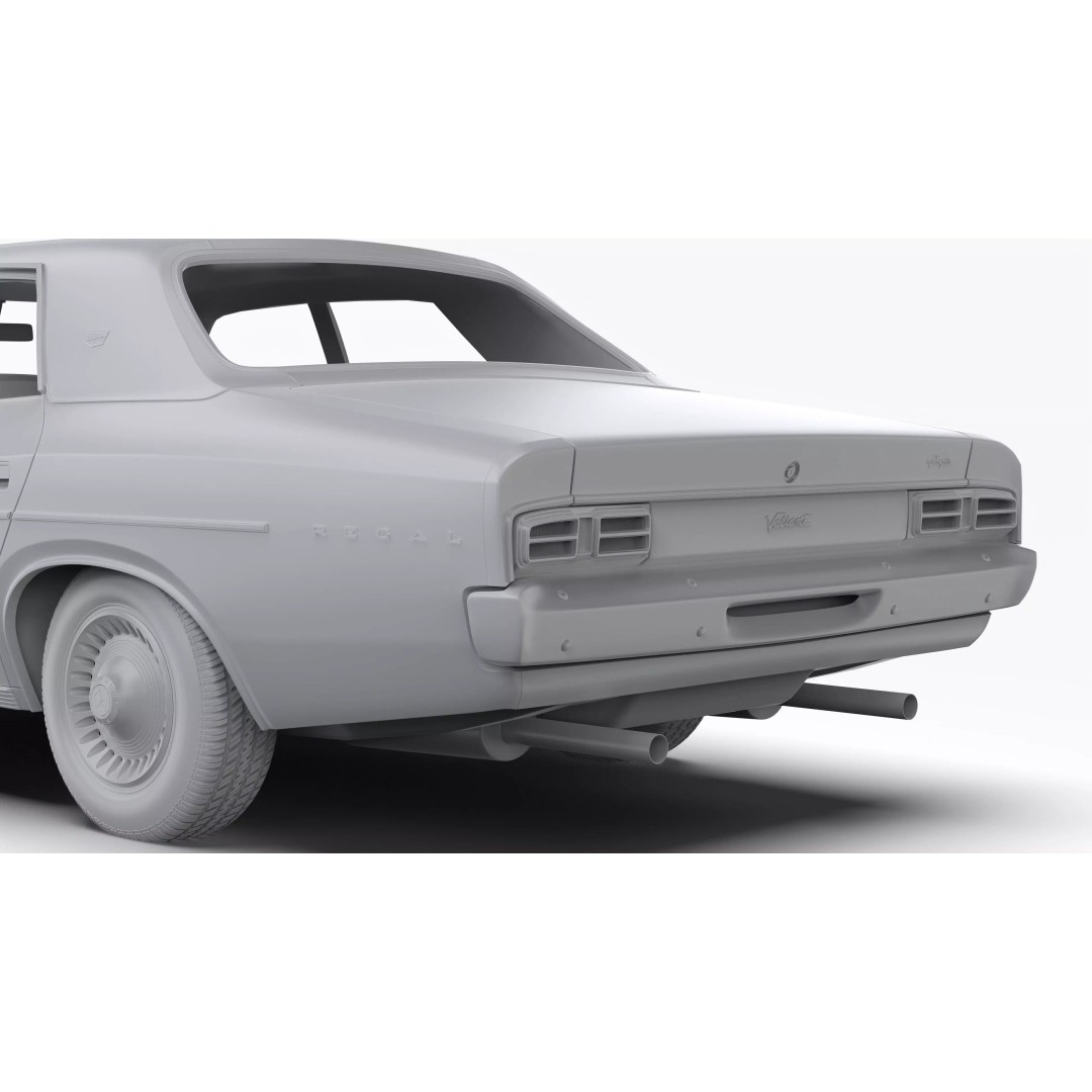 Chrysler VJ Valiant Regal Sedan 3D Model – High Poly, Game Ready, FBX/OBJ - View 21