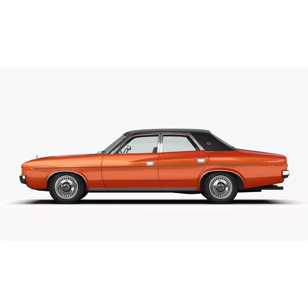Chrysler VJ Valiant Regal Sedan 3D Model – High Poly, Game Ready, FBX/OBJ - View 9