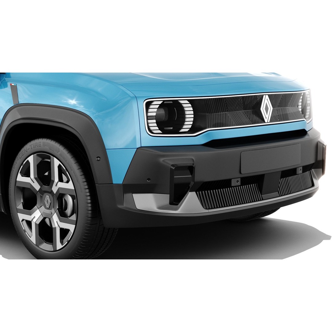 Renault 4 E-Tech 2026 3D Model – Detailed SUV with Interior, FBX & OBJ - View 12