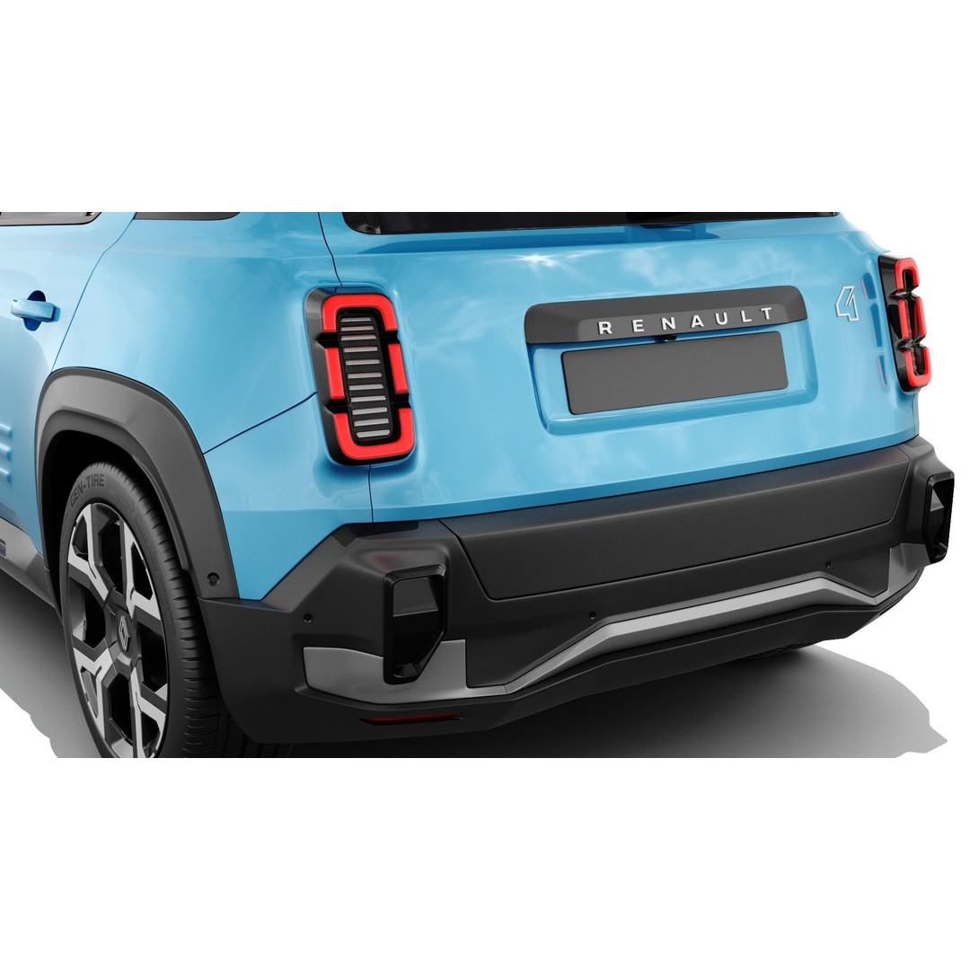 Renault 4 E-Tech 2026 3D Model – Detailed SUV with Interior, FBX & OBJ - View 13