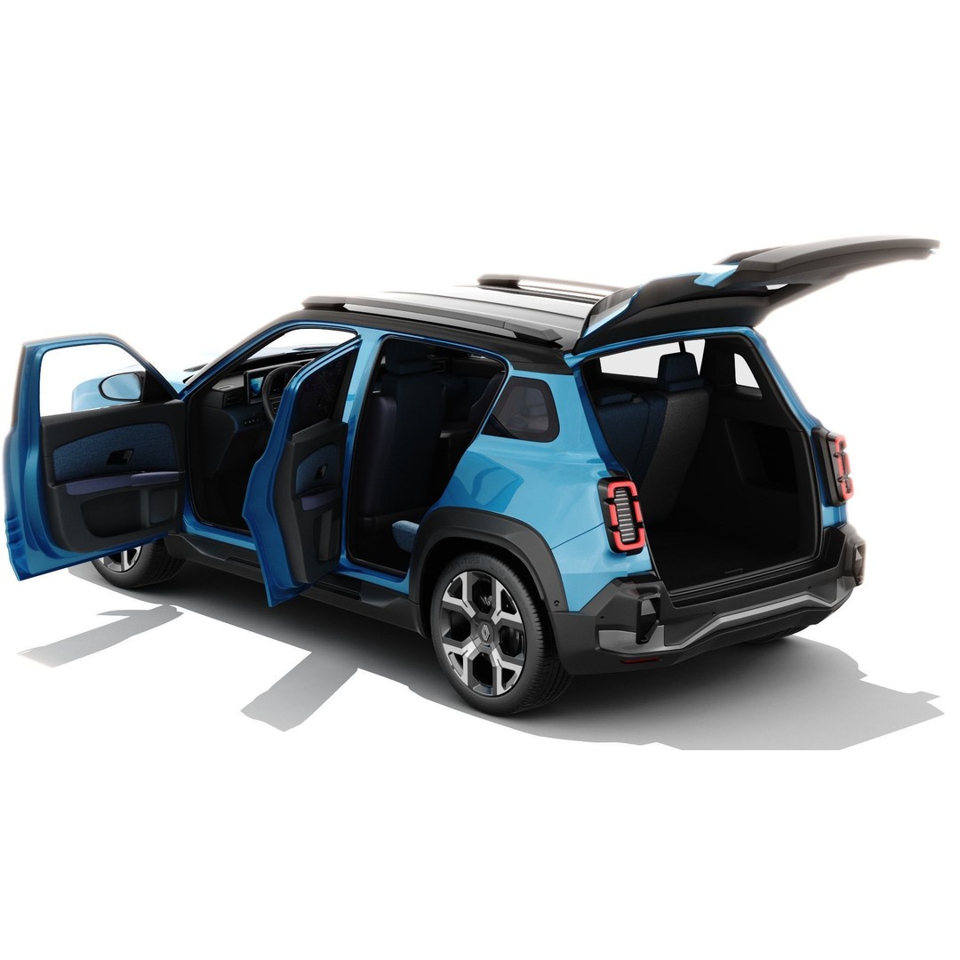 Renault 4 E-Tech 2026 3D Model – Detailed SUV with Interior, FBX & OBJ - View 14