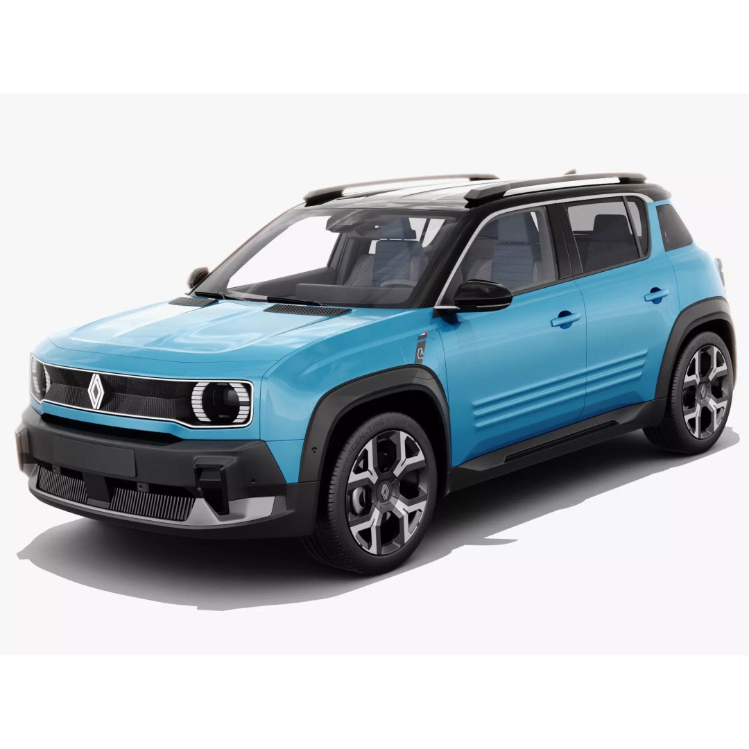 Renault 4 E-Tech 2026 3D Model – Detailed SUV with Interior, FBX & OBJ - View 2