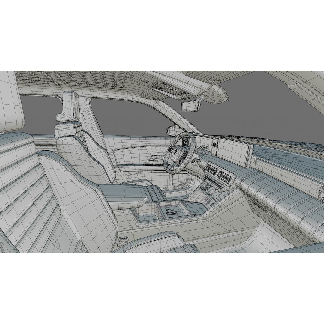 Renault 4 E-Tech 2026 3D Model – Detailed SUV with Interior, FBX & OBJ - View 35