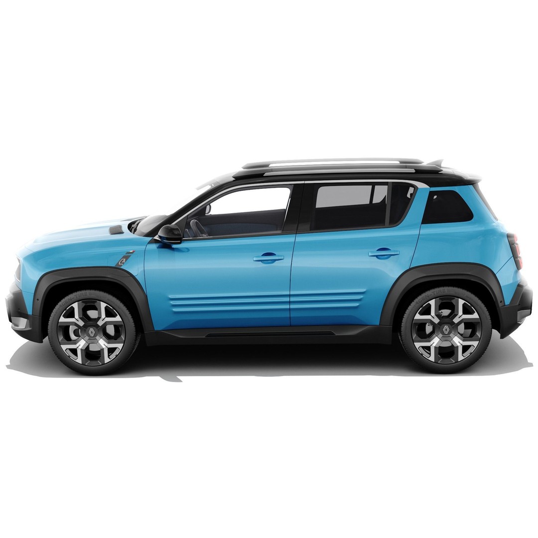 Renault 4 E-Tech 2026 3D Model – Detailed SUV with Interior, FBX & OBJ - View 5