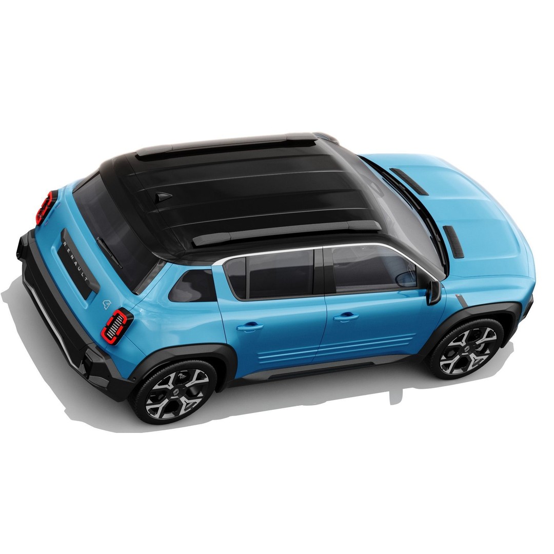 Renault 4 E-Tech 2026 3D Model – Detailed SUV with Interior, FBX & OBJ - View 8
