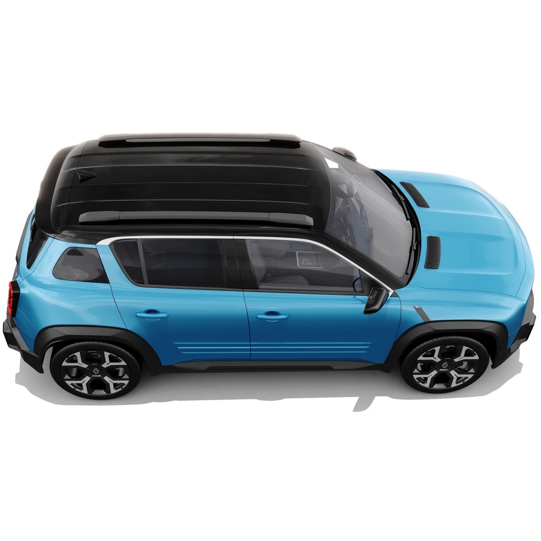 Renault 4 E-Tech 2026 3D Model – Detailed SUV with Interior, FBX & OBJ - View 9