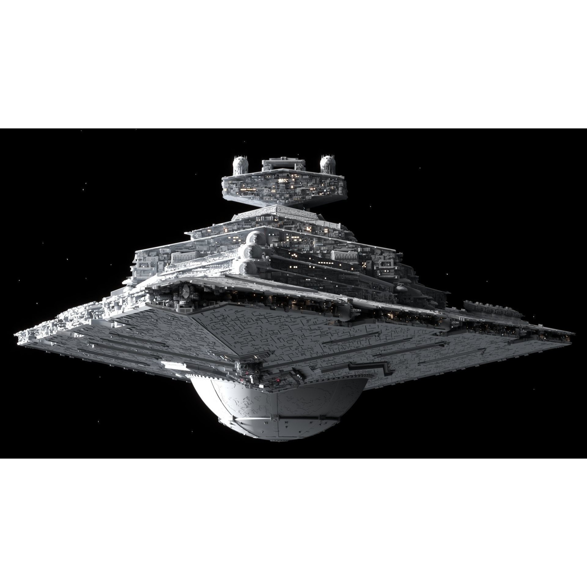Star Wars Destroyer - Game-Ready 3D Model - View 11