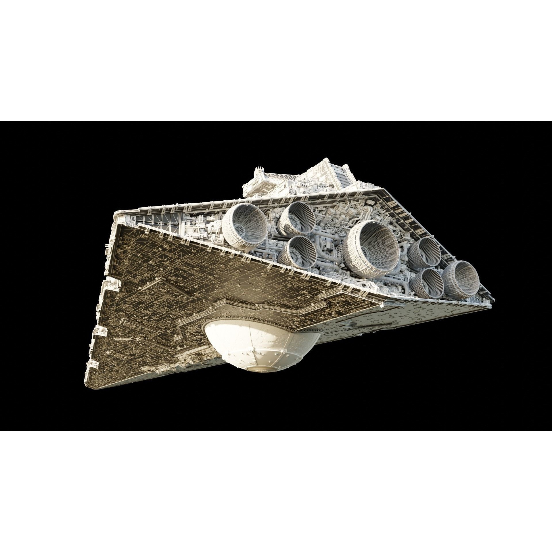 Star Wars Destroyer - Game-Ready 3D Model - View 24
