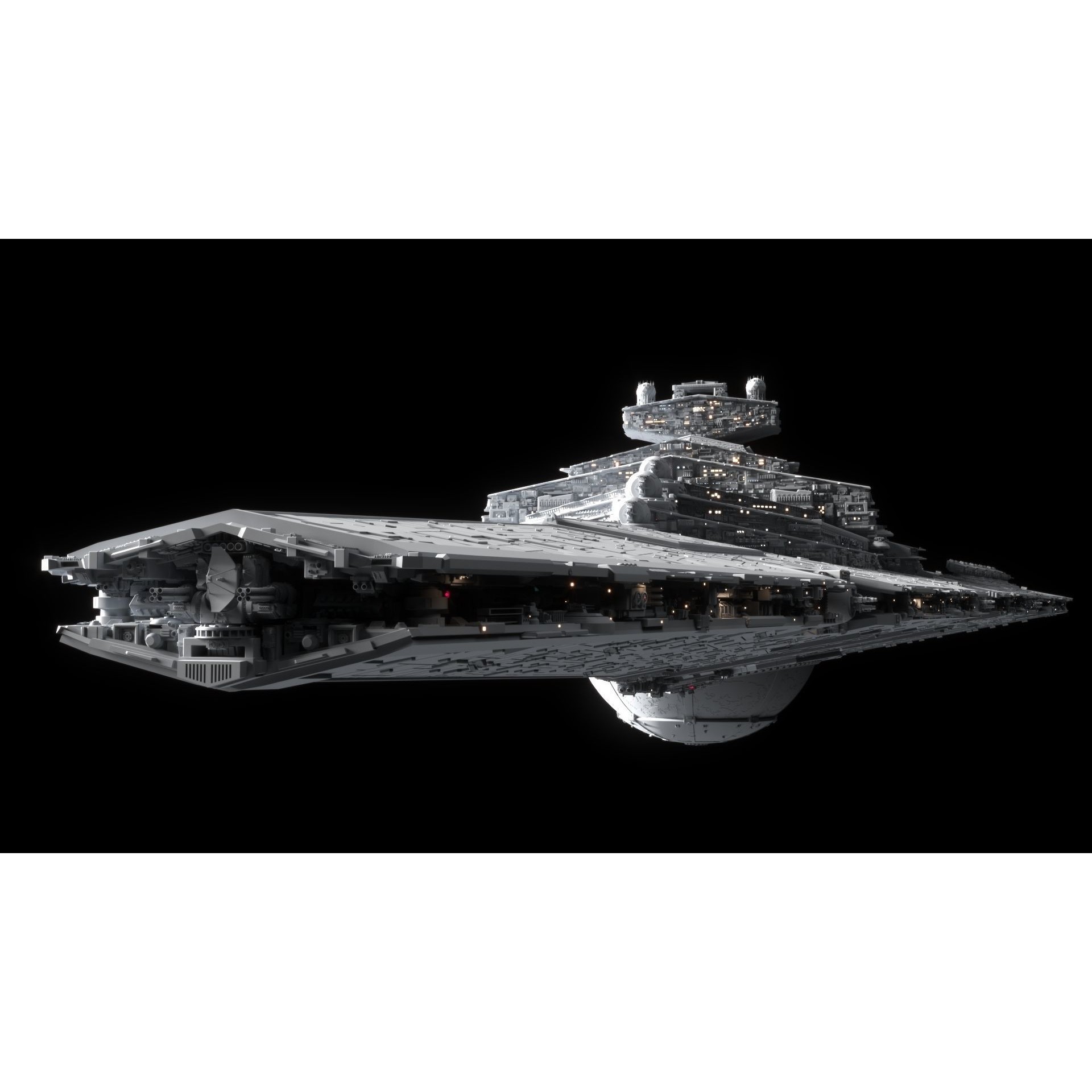 Star Wars Destroyer - Game-Ready 3D Model - View 8
