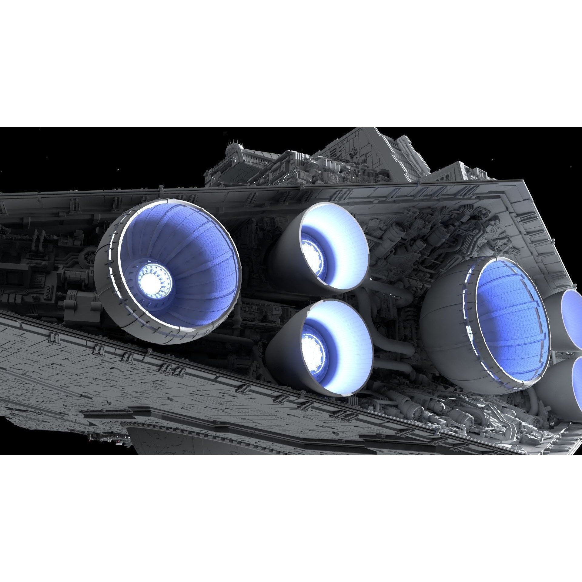Star Wars Destroyer - Game-Ready 3D Model - View 9