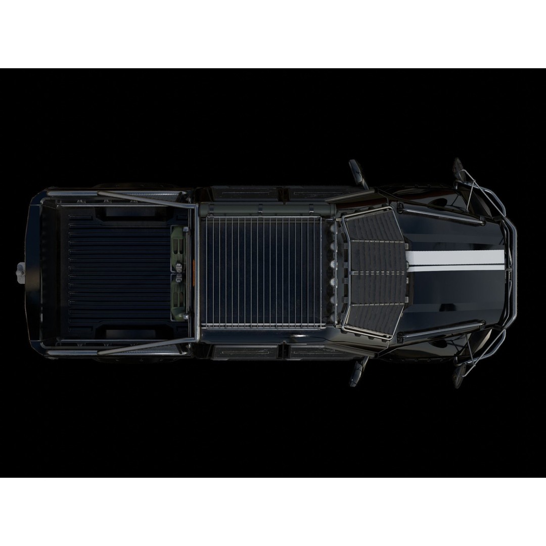 Heavy Duty Pickup 3D Model – High Poly Racing Vehicle, FBX - View 7