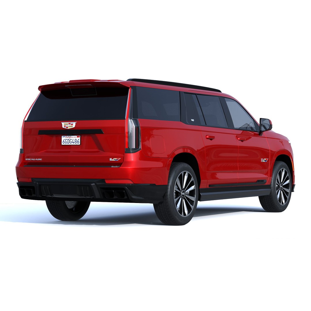 Cadillac Escalade ESV V 2025 3D Model – Luxury SUV, PBR Textures, FBX - View 3