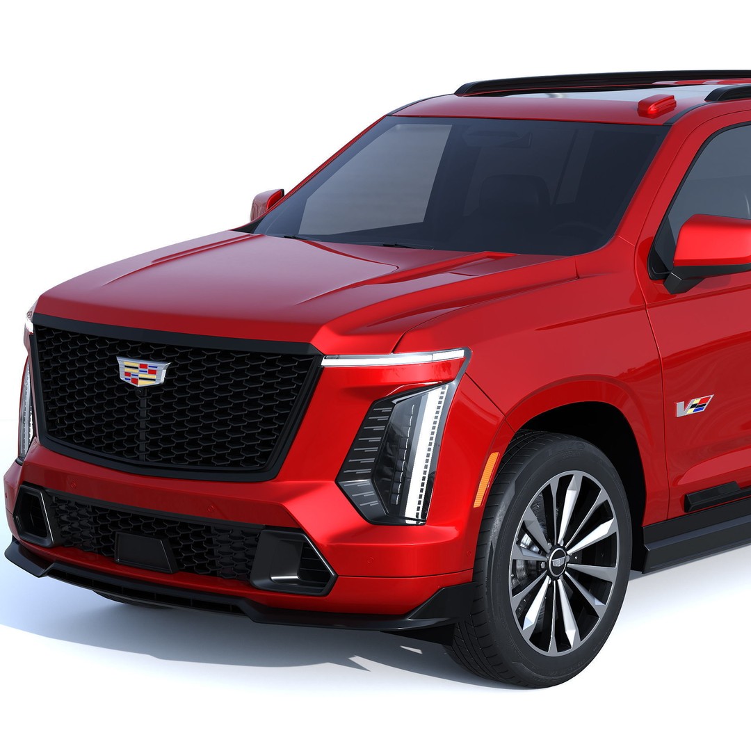 Cadillac Escalade ESV V 2025 3D Model – Luxury SUV, PBR Textures, FBX - View 7