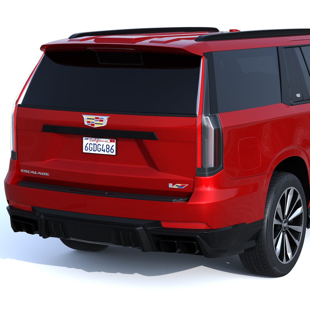 Cadillac Escalade ESV V 2025 3D Model – Luxury SUV, PBR Textures, FBX - View 8