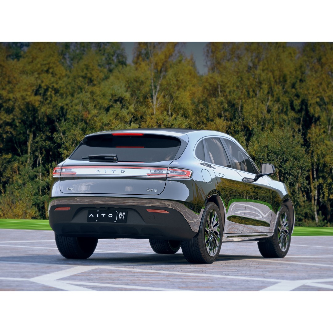 AITO M5 3D Model – Mid-Size SUV with PBR Textures, FBX/OBJ - View 3