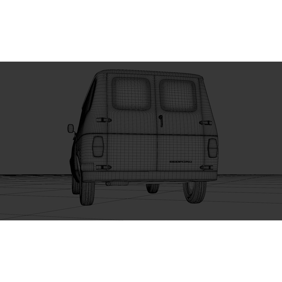 Bedford CF 3D Model – High Poly Rigged Vehicle, FBX & Blender - View 10
